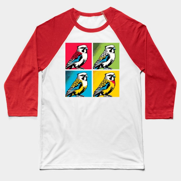 Pop Eastern Rosella Art - Cool Birds Baseball T-Shirt by PawPopArt